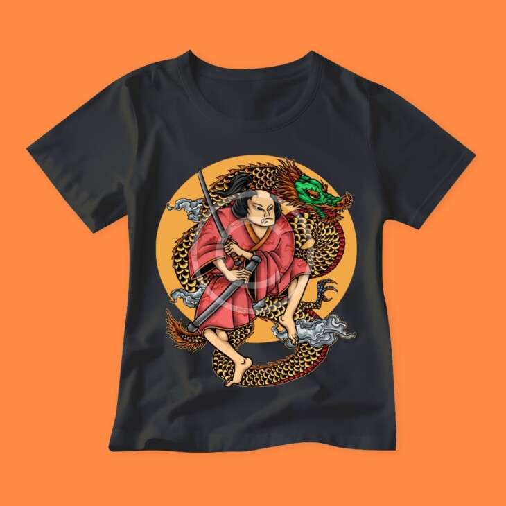 Samurai print